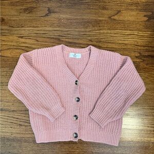 H&M Kids Pink Button-Up Sweater